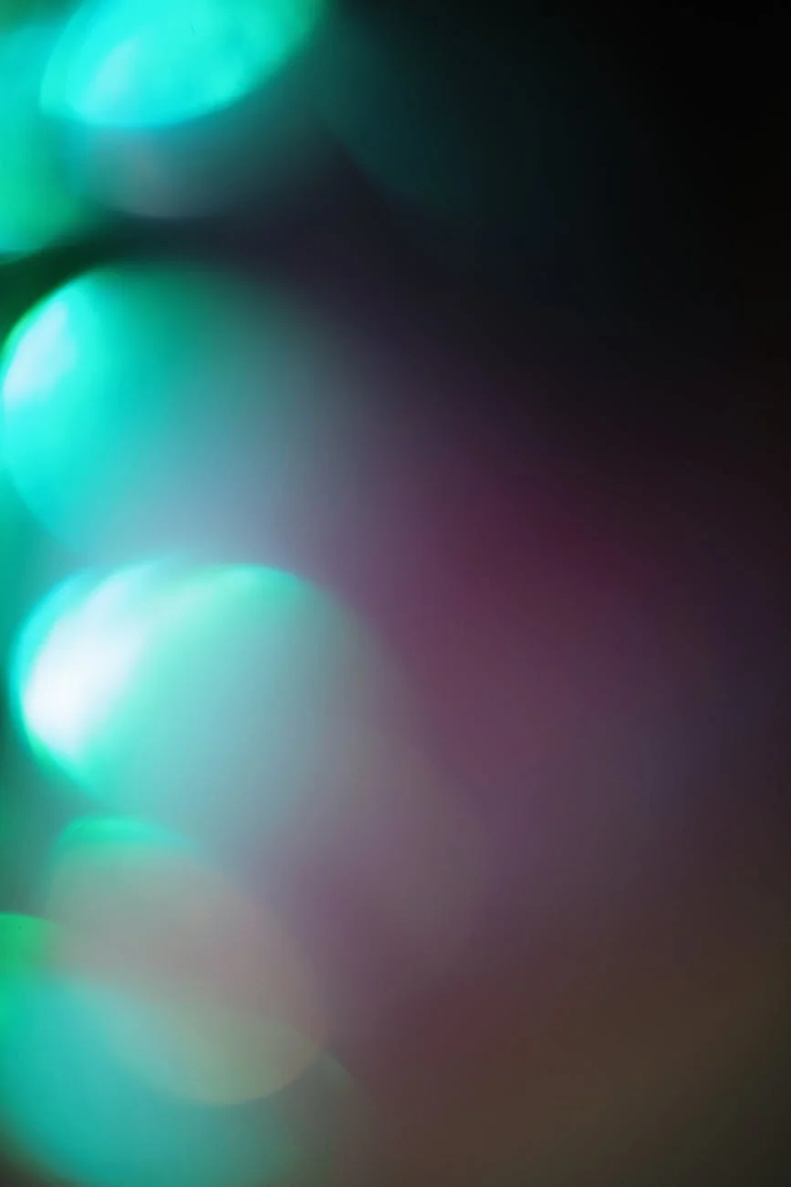 Colorful gradient with smooth color transitions and bokeh effect