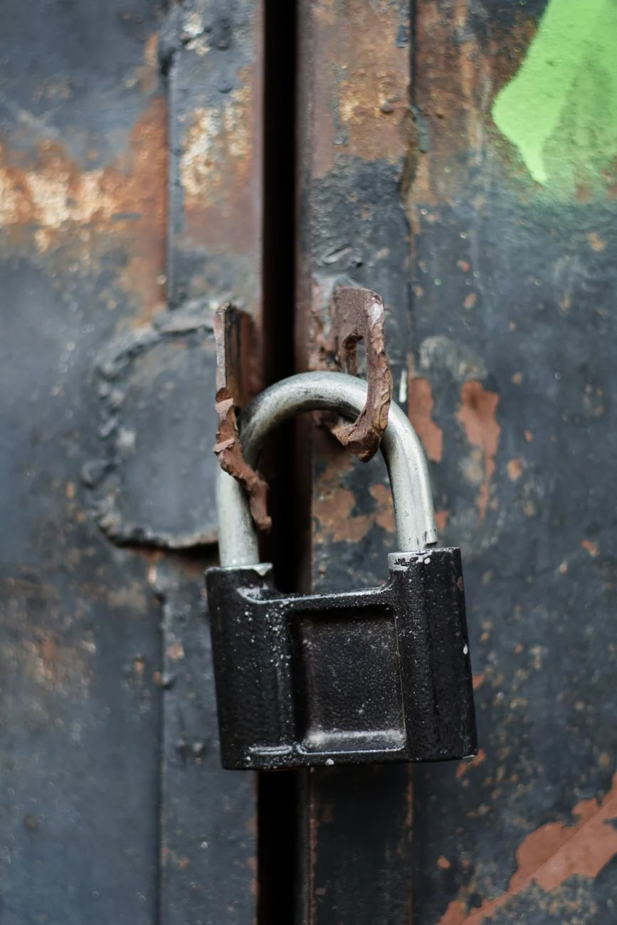 A closeup of a padlock representing a security signature protecting data in transit