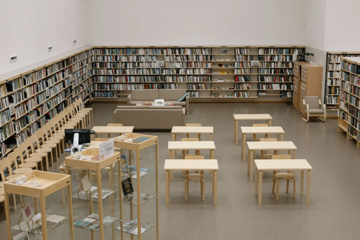 Rows of organized archive shelving representing structured, well-labeled information