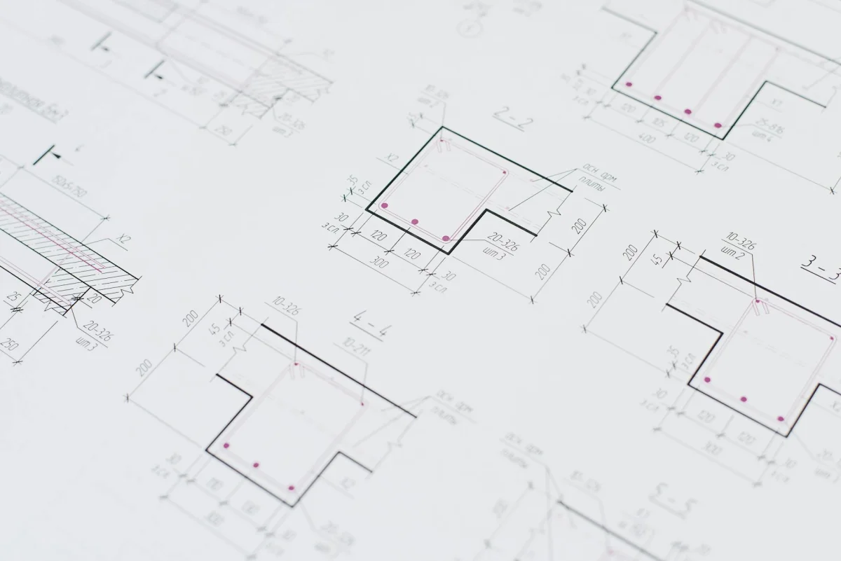 Website sitemap structure diagram on a planning table